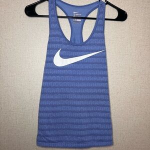 Nike Dri-Fit Active Blue Athletic Cut Tank Top Size S